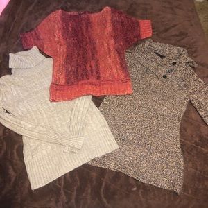3 women’s XSmall sweaters